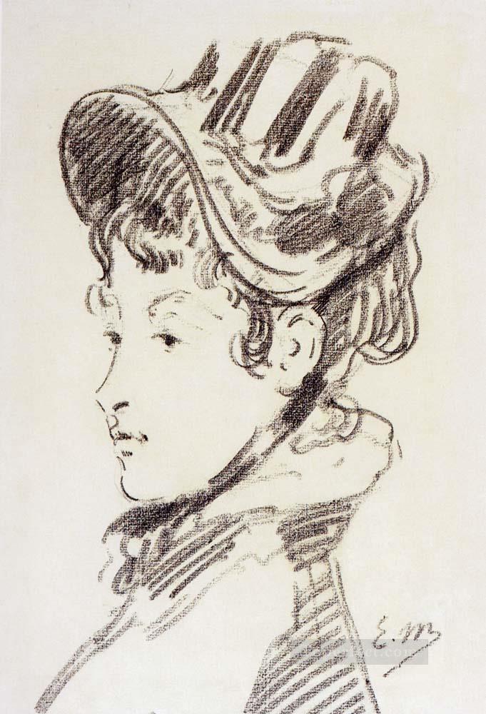 ジュール・ギルメ夫人の肖像 写実主義 印象派 エドゥアール・マネ油絵